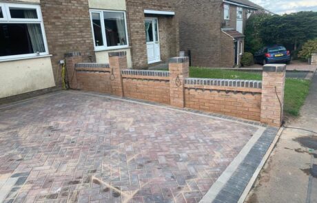 blackburn blockpaving driveway brickwall 02