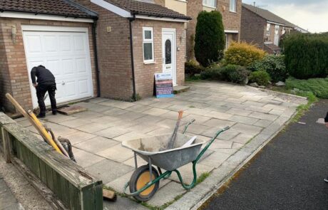 blackburn blockpaving driveway brickwall 04