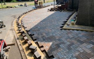 blackburn curved block paving driveway 24