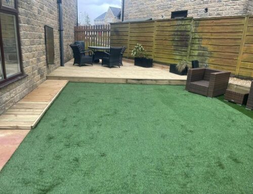 Garden Patio, Decking and Artificial Grass Project in Rossendale
