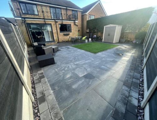 Porcelain Patio & Composite Fence in Burnley