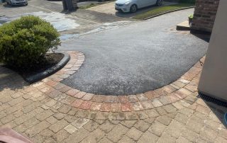 tarmac front driveway tegula block edging haslingden 78