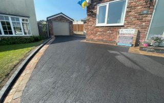 tarmac front driveway tegula block edging haslingden 80