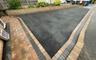 haslington driveway tarmac brick wall block paving 03