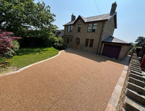 Resin Driveway With Retaining Wall | Accrington