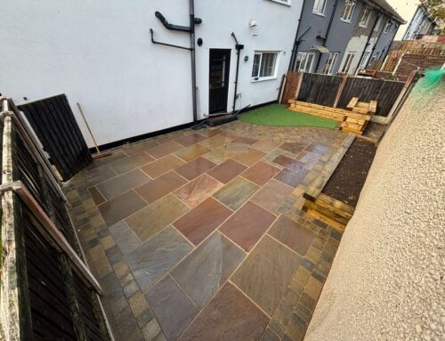 Multiple Indian Sandstone Patios with Double Driveway | Burnley