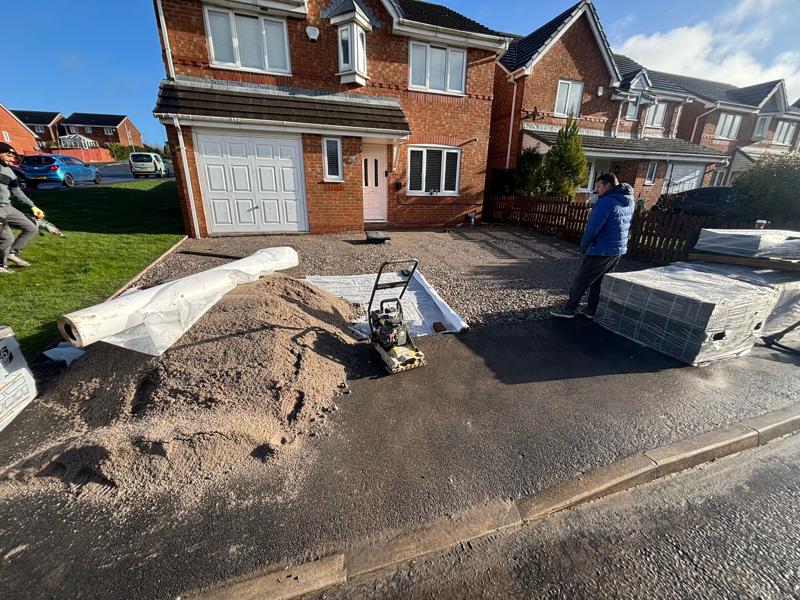 block paved driveway platform step bacup 18 block paved driveway platform step bacup 18
