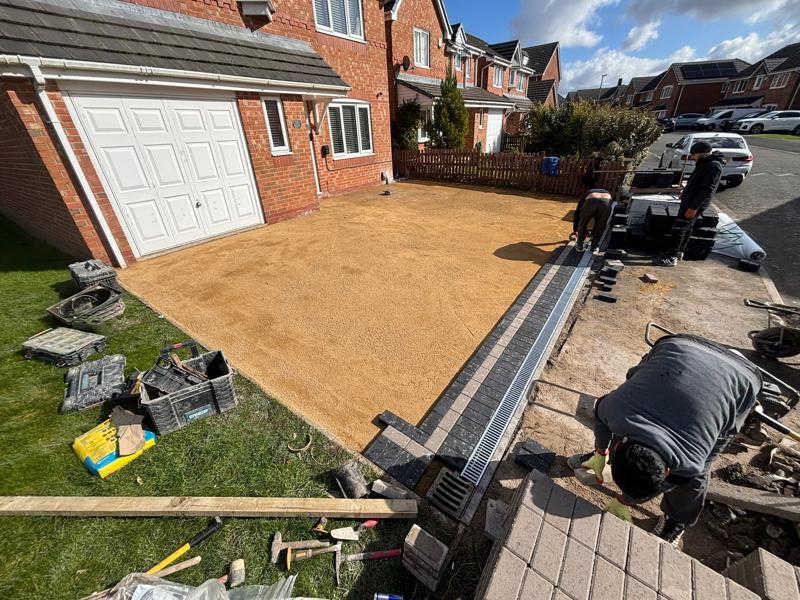 block paved driveway platform step bacup 8 block paved driveway platform step bacup 8