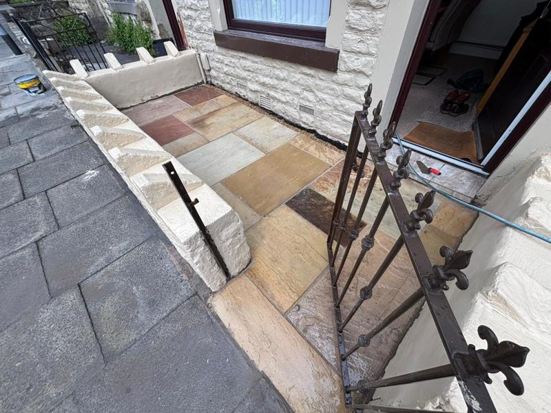 indian sandstone patio burnley 2