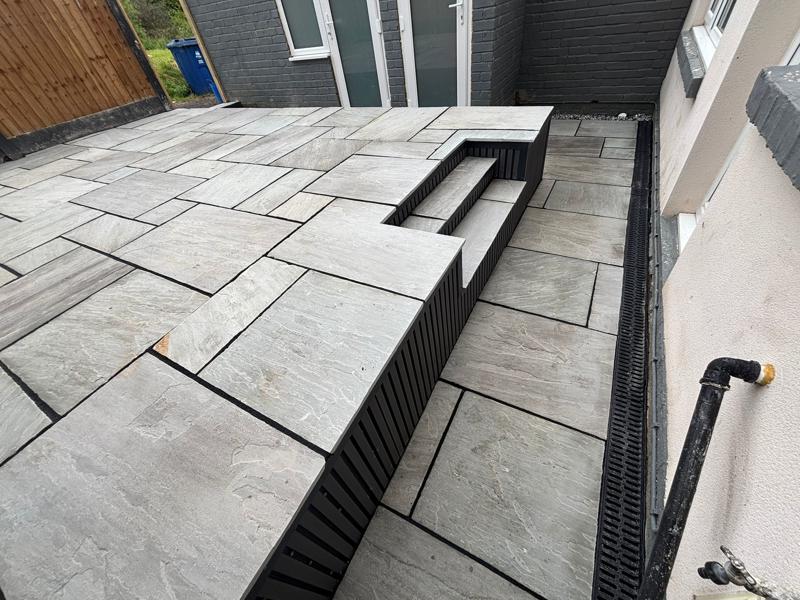 kendall grey indian sandstone patio burnley 6
