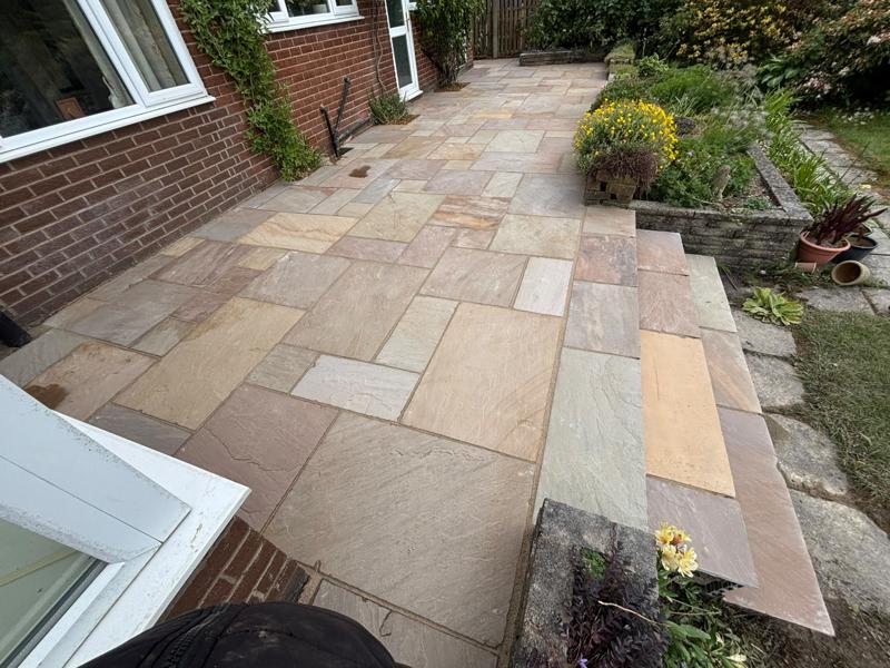 indian sandstone patio chorley 18