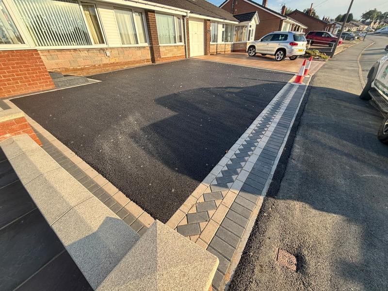 tarmac driveway indian sandstone patio blackburn 2