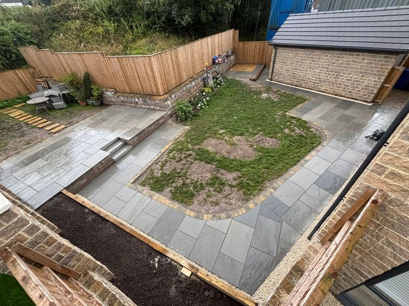 full patio front path redesign blackburn darwin 0001 full patio front path redesign blackburn darwin 0001