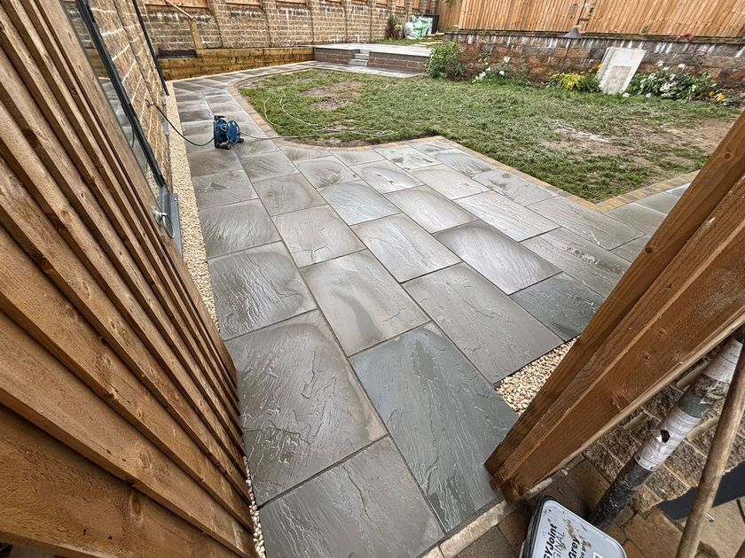 full patio front path redesign blackburn darwin 0005 full patio front path redesign blackburn darwin 0005