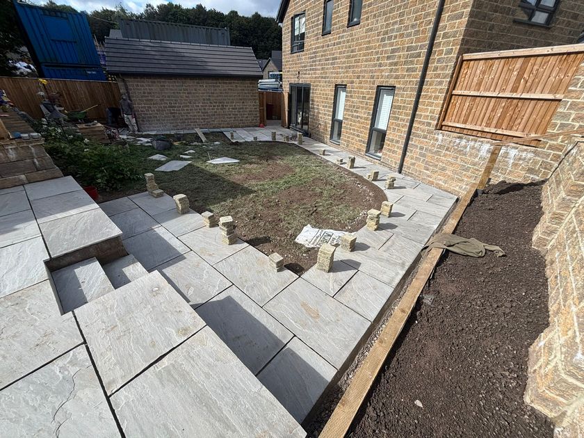 full patio front path redesign blackburn darwin 0009 full patio front path redesign blackburn darwin 0009