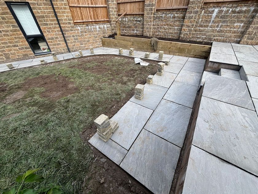 full patio front path redesign blackburn darwin 0010 full patio front path redesign blackburn darwin 0010